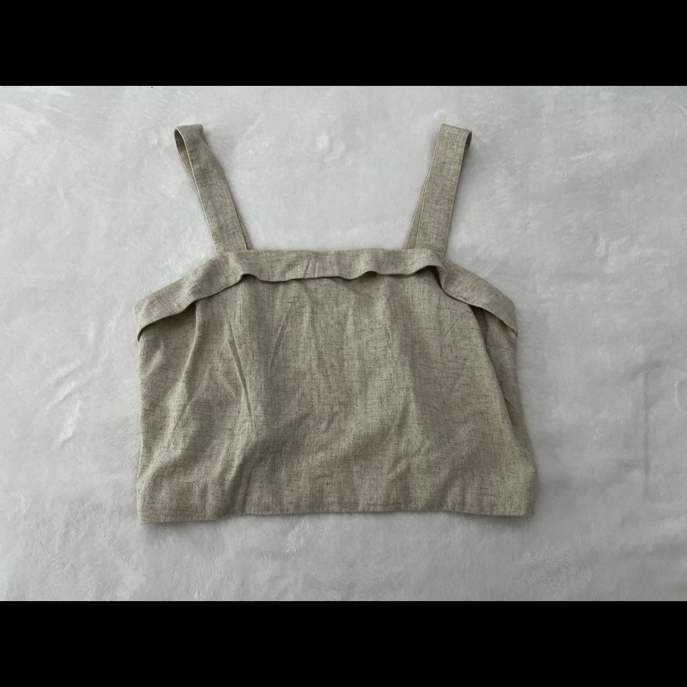 Cropped Linen Tank